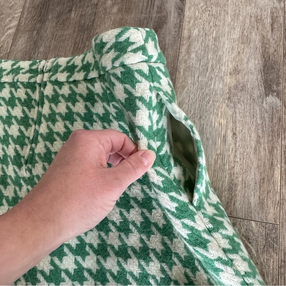 Paul & Joe for Target Green and White Tweed Houndstooth Mini Skirt - Picture 2 of 7